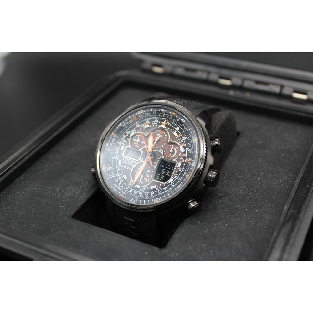 Citizen Navihawk Eco-Drive A-T Black Ion-Plated – Full Kit